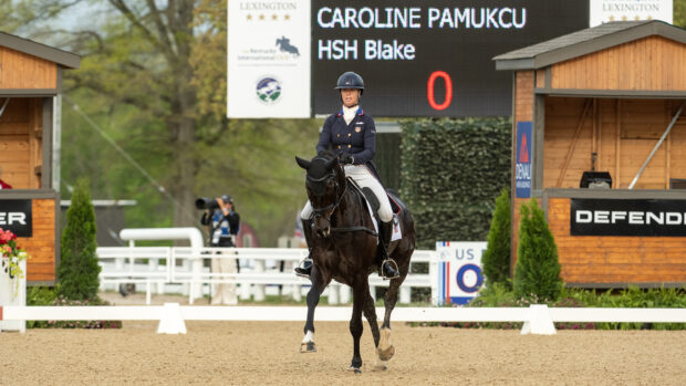 Caroline Pamukcu rides at Kentucky 2025 three months after having a baby