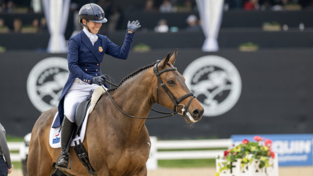 Shannon Lilley and Eindhoven Garette at Kentucky Three-Day Event 2025.
