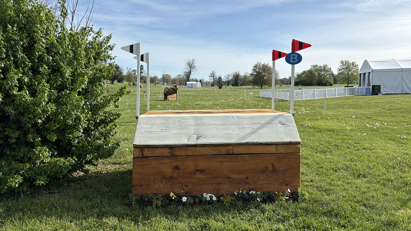 Kentucky Three-Day Event cross-country course: fence 24b alternative