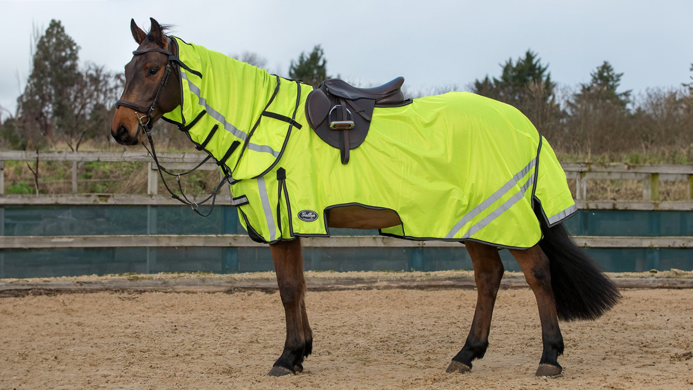 Gallop Mesh Hi Viz Ride On Detachable Neck Fly Rug