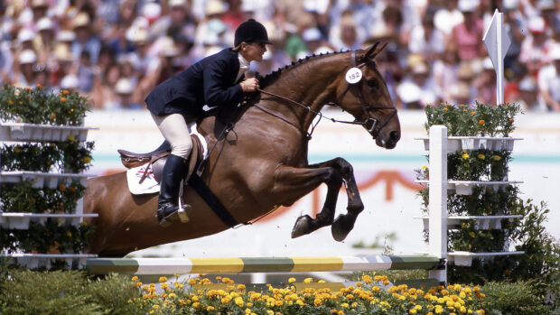 Ginny Elliot and Priceless at the 1984 Olympics in Los Angeles.