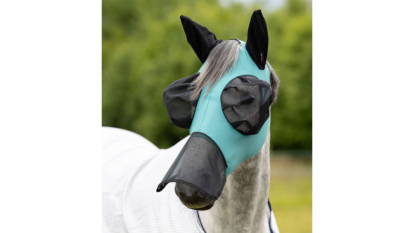 Lemieux Bug Relief Full Fly Mask Lagoon