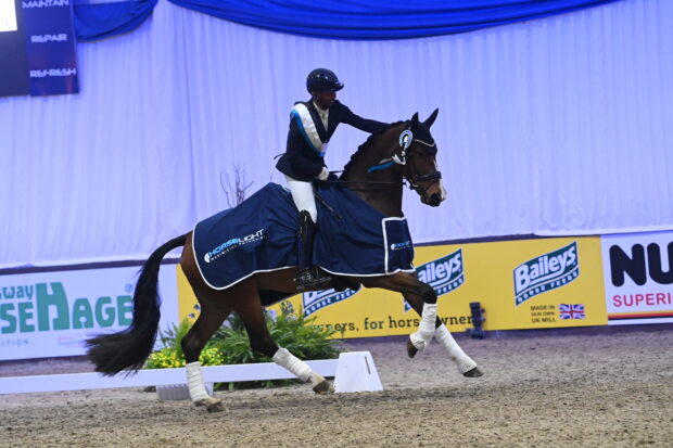 Dannie Morgan and Fever Tree Dannie Morgan and Fever Tree bring the curtain down on the 2025 NAF Five Star Winter Dressage Championships winning the Horselight medium gold.
