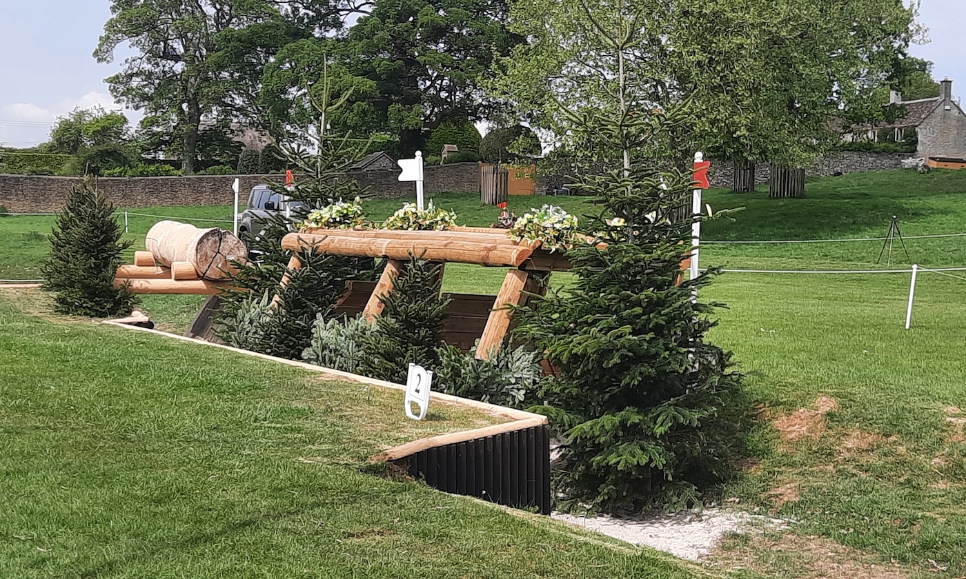 Fence 2: Badminton Horse Trials cross-country course photos 2025