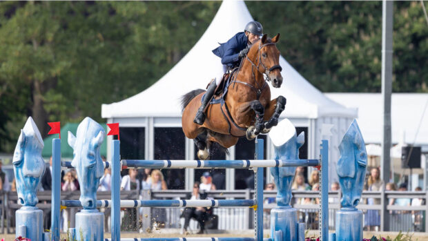 Gregory Wathelet (BEL) and Bond Jamesbond de Hay in CSI5* Rolex Grand Prix - Jump Off - 1.60m at The Royal Windsor Horse Show 2025