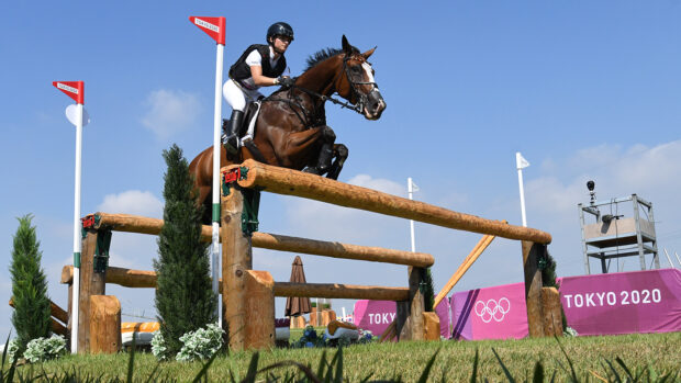 Tokyo Olympic champion Amande De B’Neville has had a foal