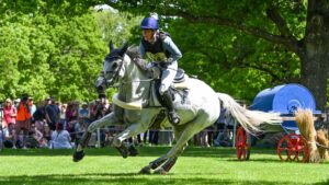 Lara De Liedekerke-Meier and Hooney d'Arville at Badminton Horse Trials 2025.