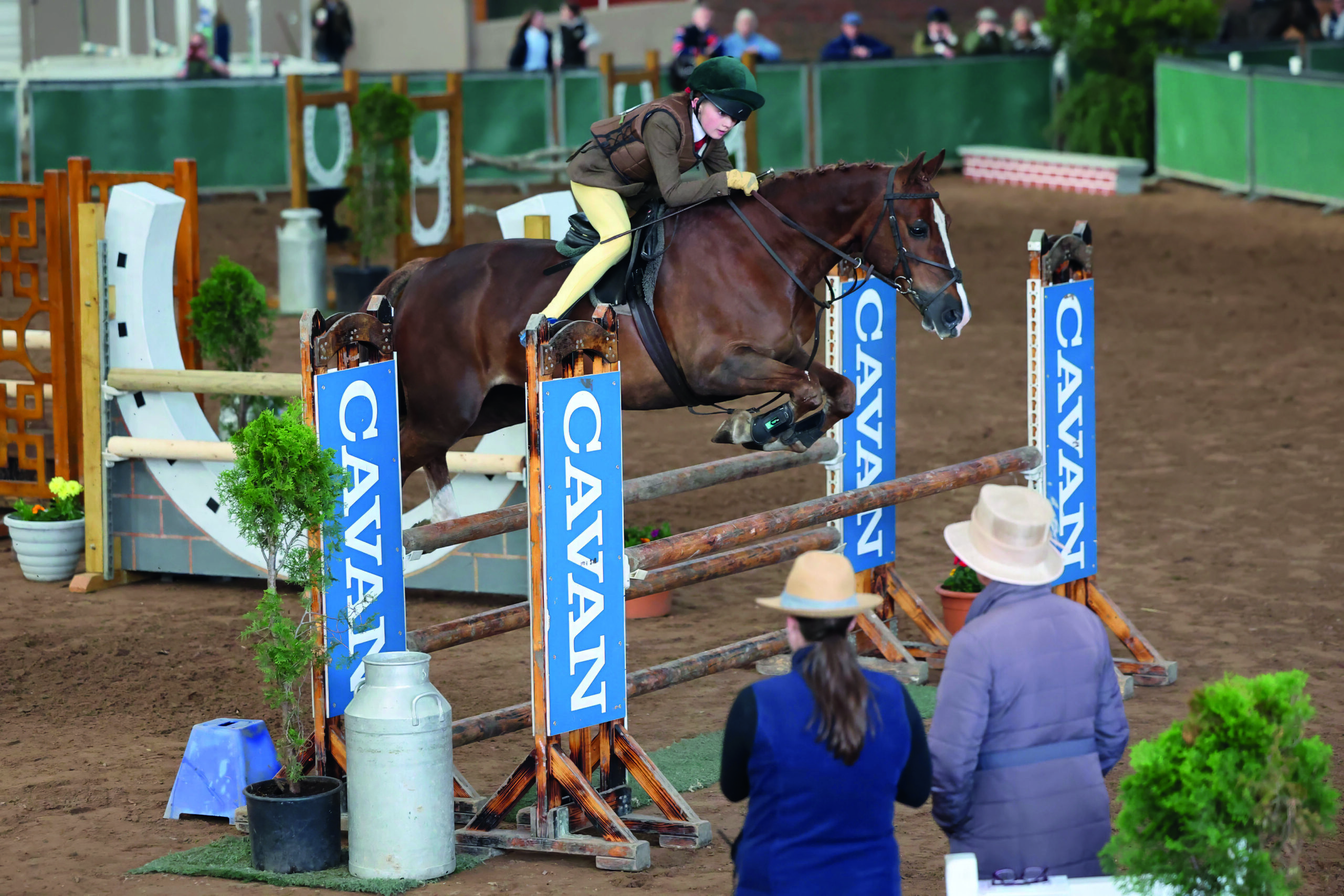 Nancy Lyons and her pony Newydd Lady Marmalade jump to glory in the 143cm working hunter pony qualifier