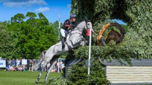 Oliver Townend and Cooley Rosalent at Badminton horse trials cross-country