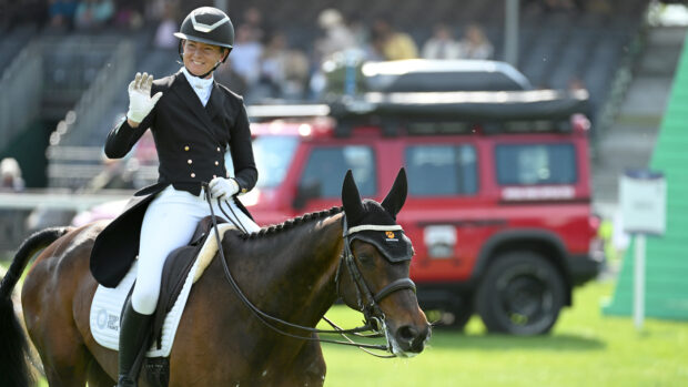 Samantha Lissington and Lord Seekonig at Badminton Horse Trials