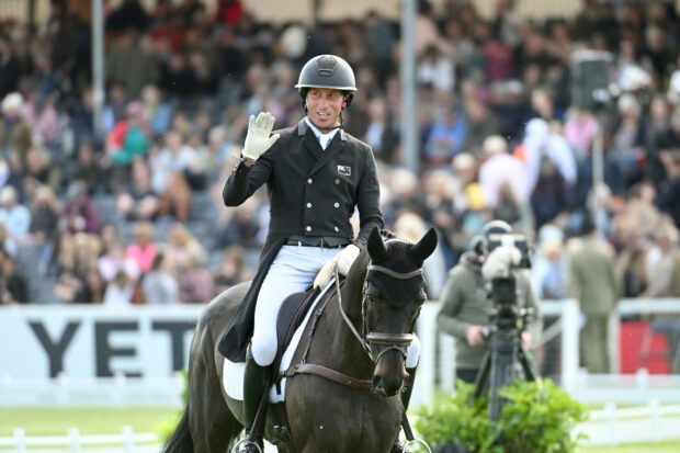 Tim Price and Vitali in Badminton Horse Trials dressage