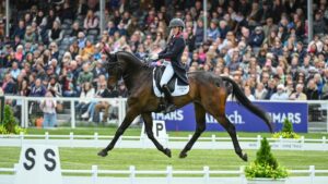 Tom McEwen and JL Dublin at Badminton horse trials dressage