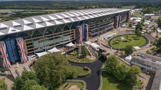 Aerial view of Royal Ascot