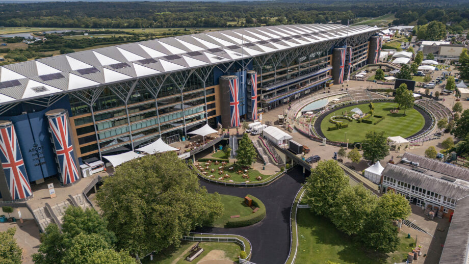 Aerial view of Royal Ascot
