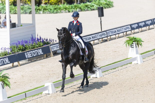 Lottie Fry and Glamourdale lead British dressage team in Rotterdam