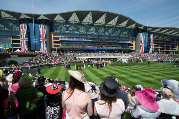 Racegoers at Royal Ascot