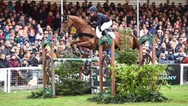 Jalapeno retired: the mare on the way to sixth at Badminton 2023.