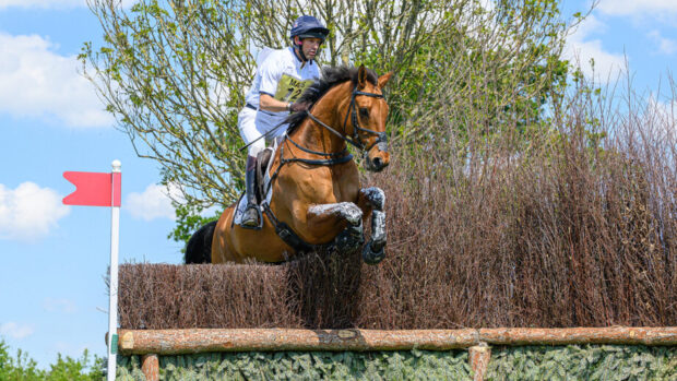 New world number one Harry Meade riding Superstition at Badminton 2025.
