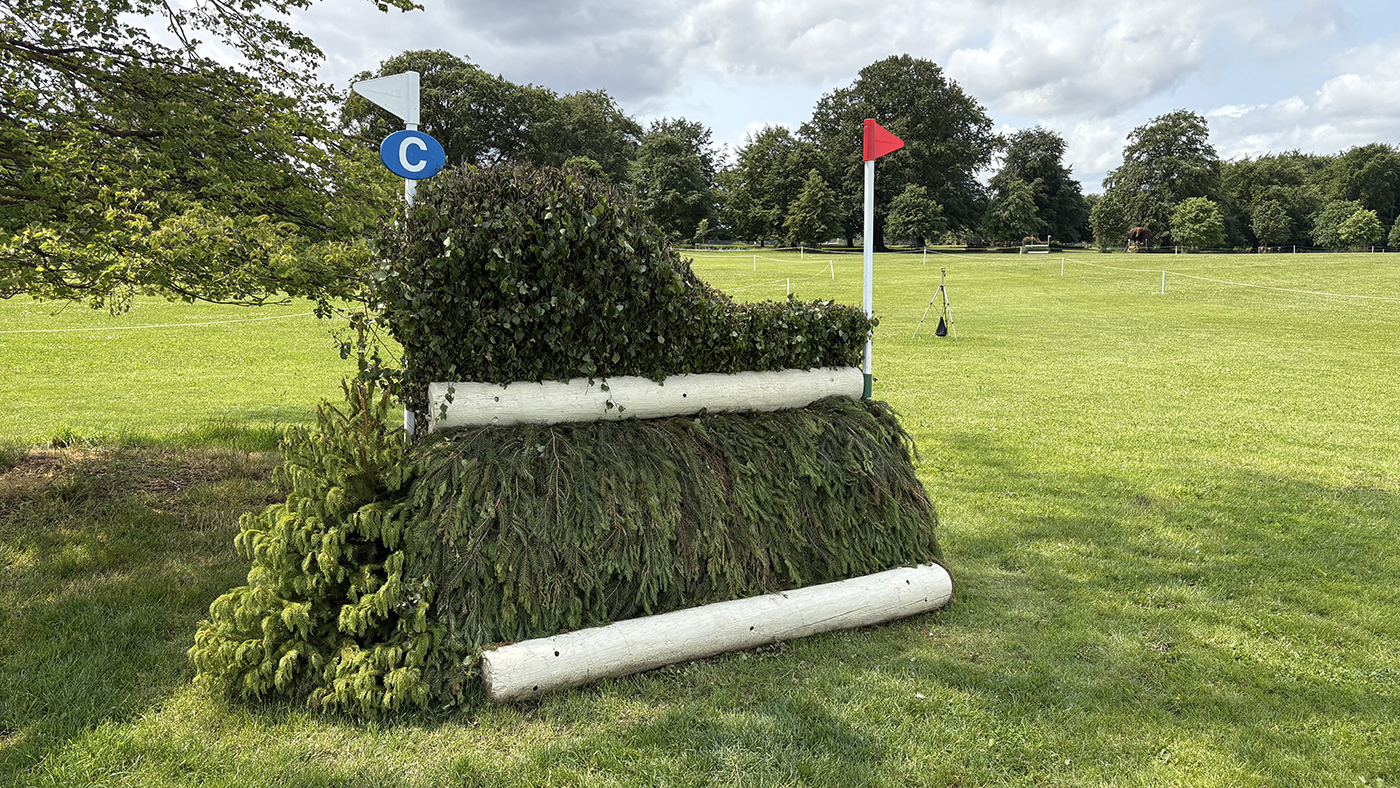 Bramham Horse Trials cross-country course 2025: fence 4c