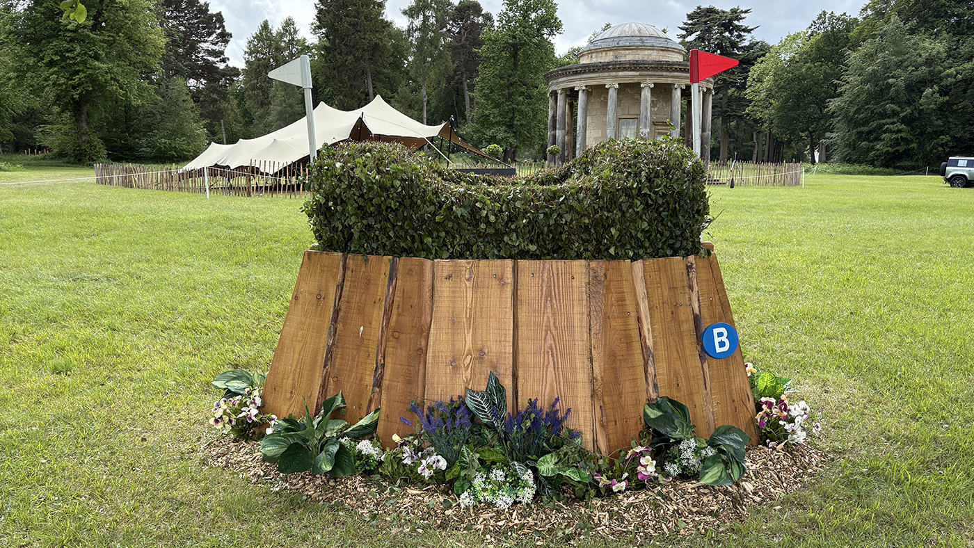 Bramham Horse Trials cross-country course 2025: fence 6b