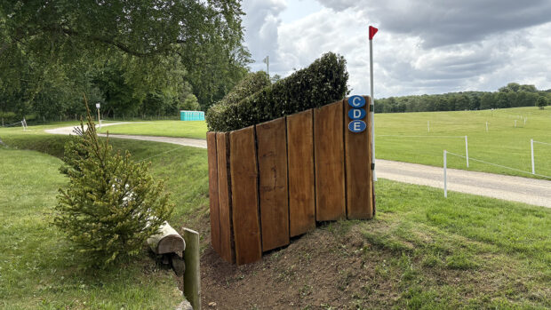 Bramham Horse Trials cross-country course 2025: fence 6cde