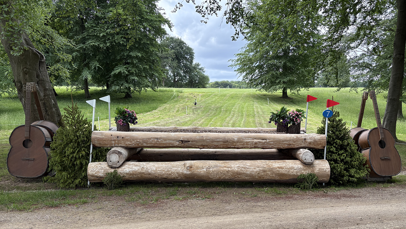 Bramham Horse Trials cross-country course 2025: fence 7