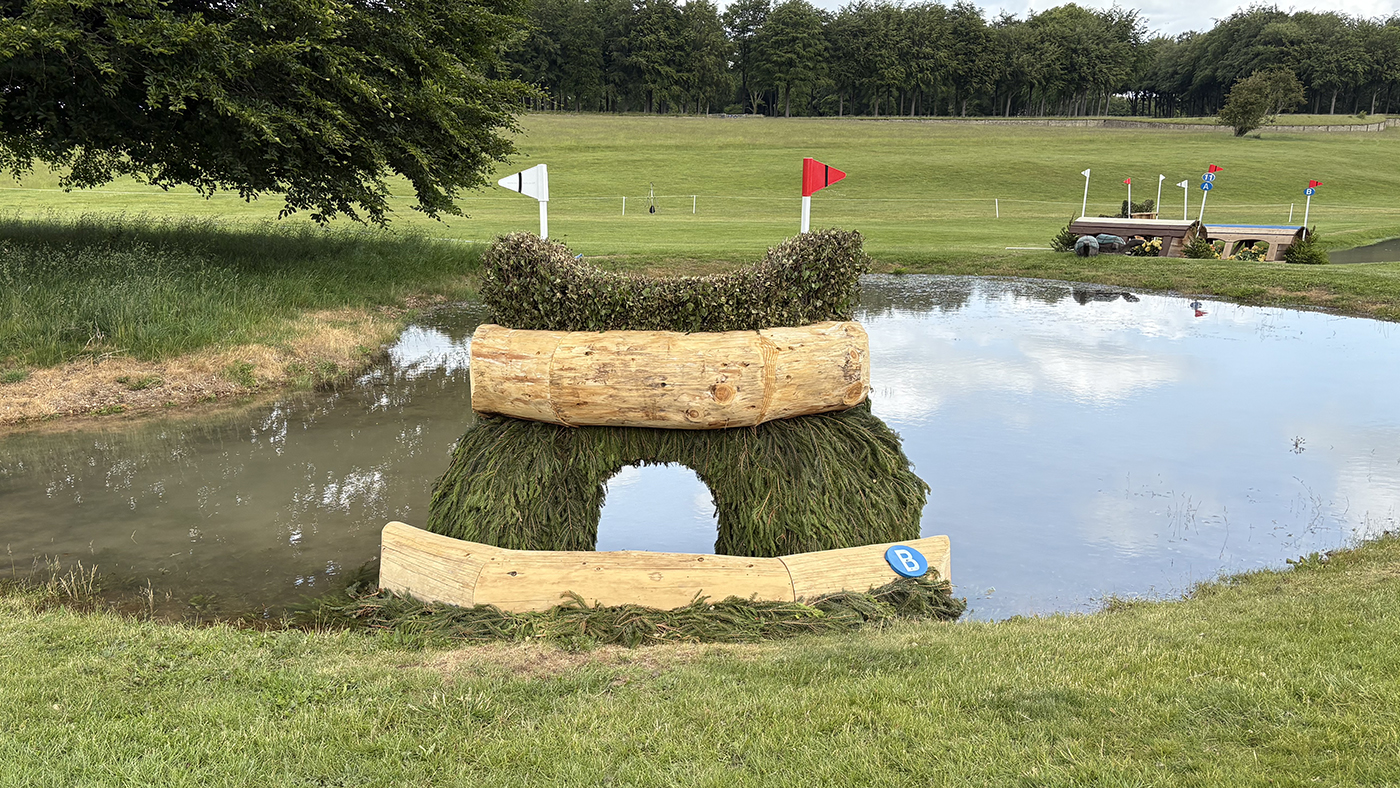 Bramham Horse Trials cross-country course 2025: fence 10b