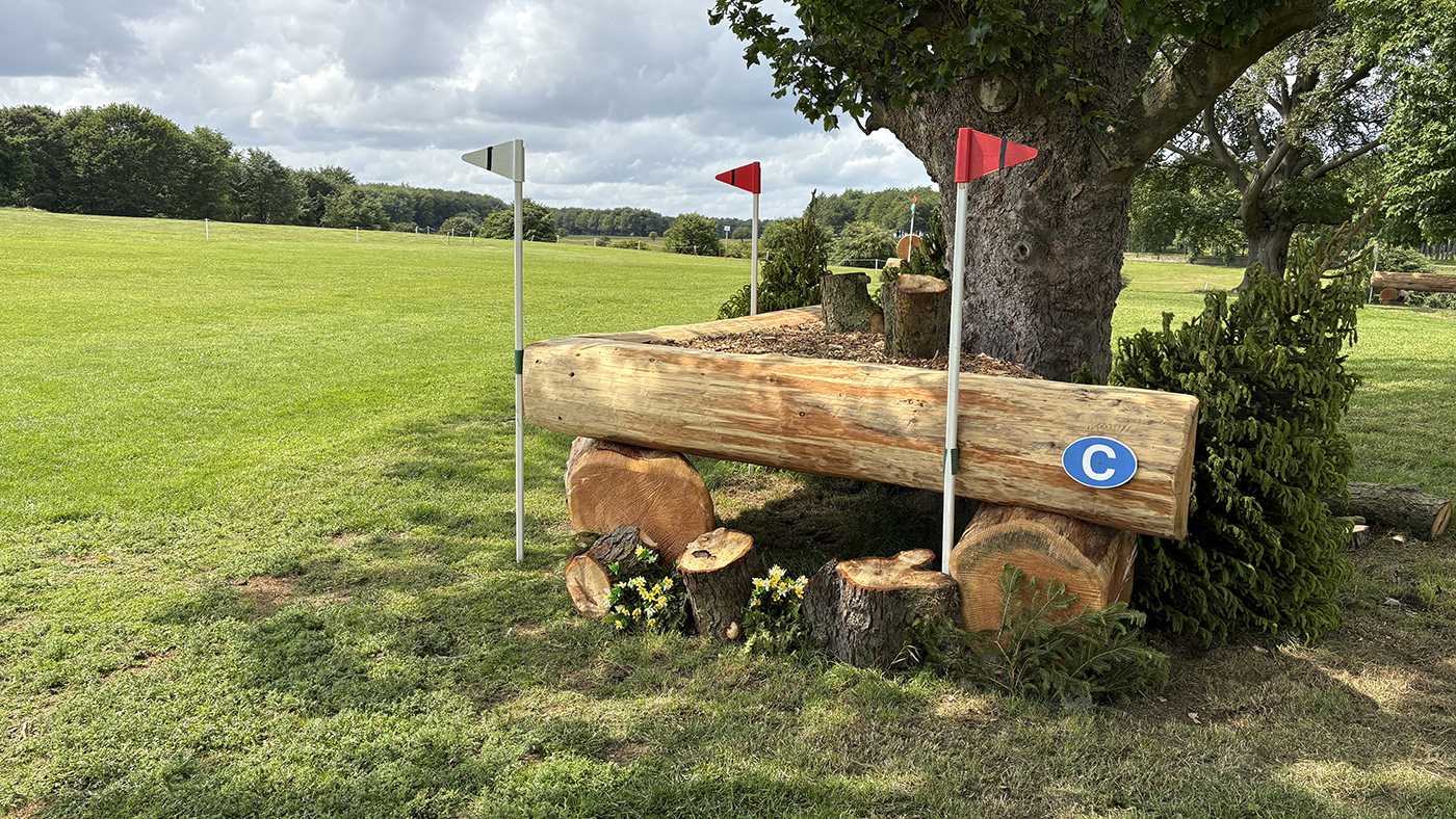 Bramham Horse Trials cross-country course 2025: fence 13c long route