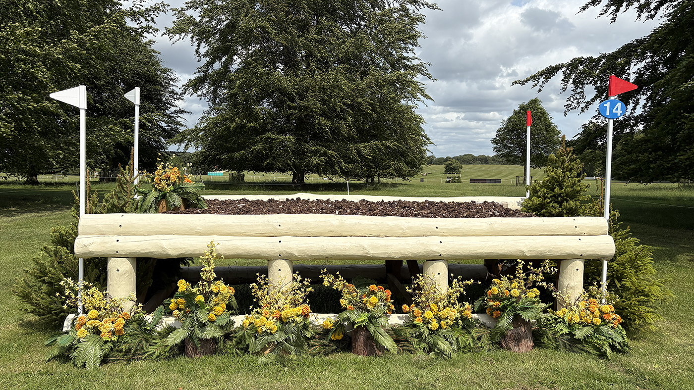 Bramham Horse Trials cross-country course 2025: fence 14