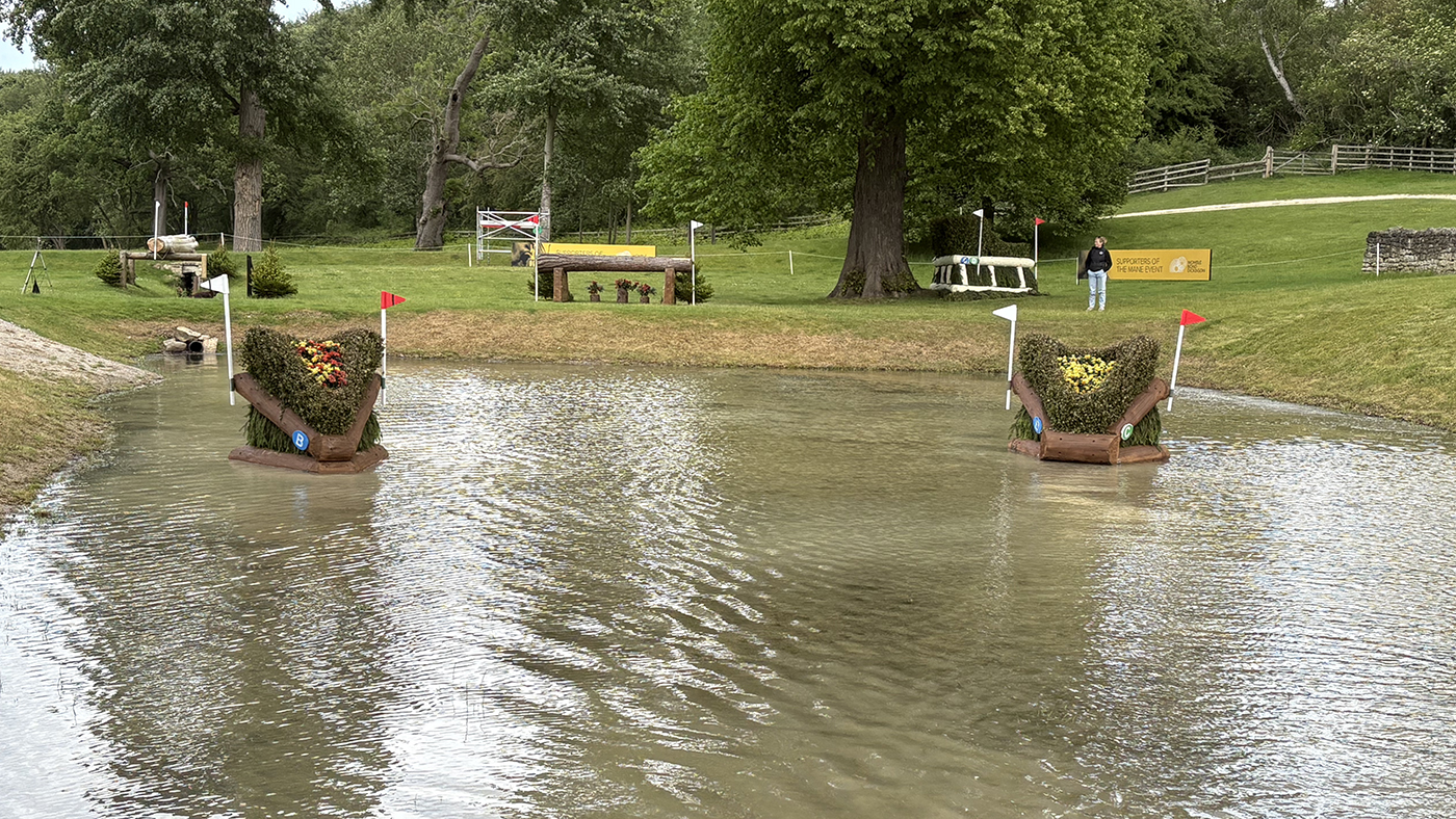 Bramham Horse Trials cross-country course 2025: final water combination