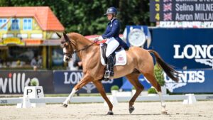 Phoebe Locke and Bellagio Declyange at Luhmühlen Horse Trials in 2025.