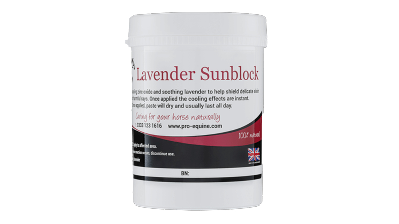 Pro-Equine Lavender Sunblock and soother for horses