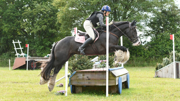 Gypsy cob eventing: Jasper Carrott wins his first BE80 at West Wilts in June 2025, with Sarah Edmunds