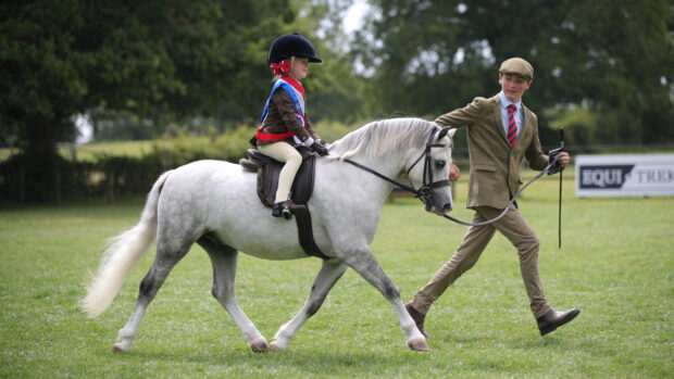 Sam Laity leads Ivington Nancy Casper and Sienna Walker to the top spot in the mini M&M Pretty Polly championship