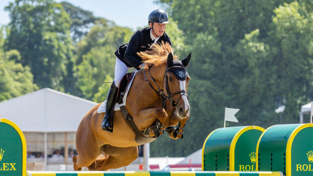 Scott Brash and Hello Folie, pictured, have produced a clear round on the opening day of the 2025 European Showjumping Championships.