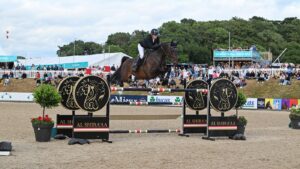 Laura Renwick and Marseille win the CSI4* Al Shira’aa grand prix at Bolesworth.