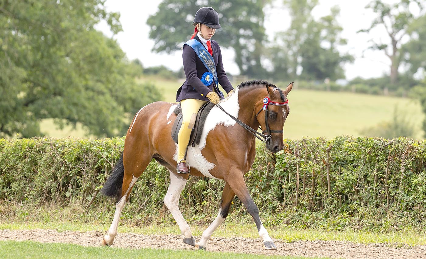 Another coloured who bagged a tricolour at the 2025 Royal International: Milly Phillipson and Drumacre Sir Patrick 