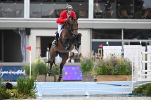 Richard Vogel and United Touch S are currently in gold medal position at the European Showjumping Championships in Spain.