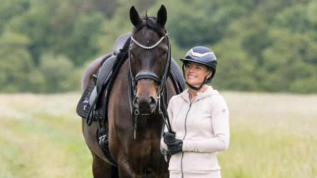 Sadie Smith and Swanmore Dantina pictured at home.