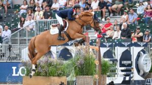 Scott BRASH (GBR) riding HELLO FOLIE during the 1st competition during Longines FEI European Championships, held at the Casas Novas venue near A Coruña in Galicia in Spain between 16th - 20th July 2025