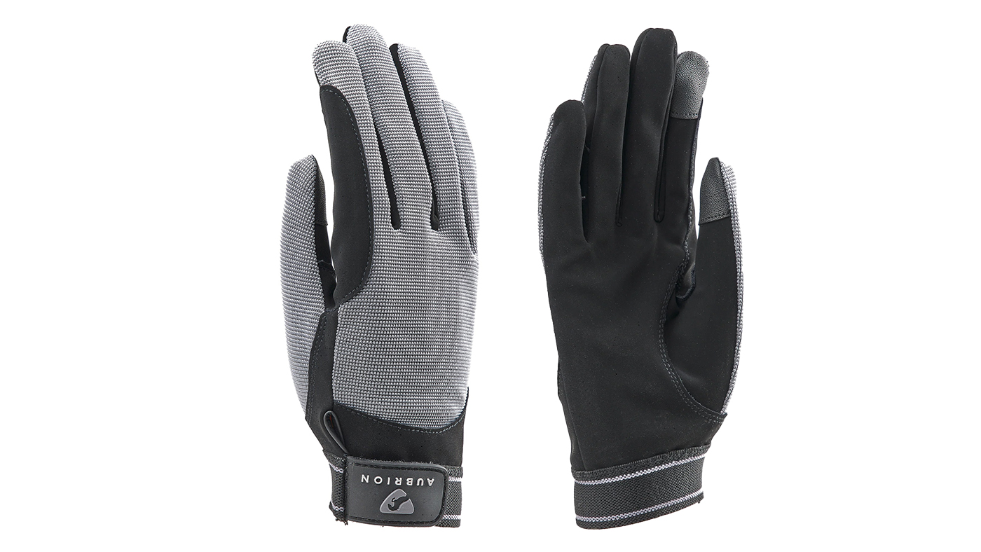 Shires Aubrion Stratos Riding Gloves GREY
