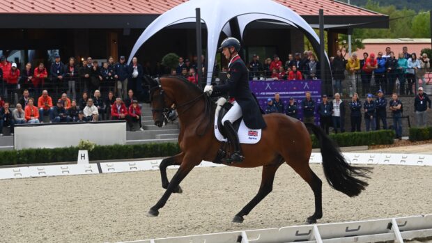 Carl Hester and Fame at the European Dressage Championships