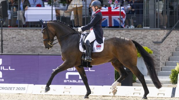 Becky Moody at the European Dressage Championships 2025 freestyle