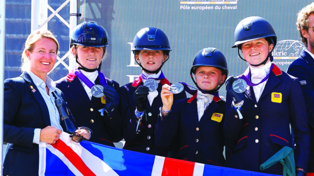 Britain takes silver at the pony European Eventing Championships.