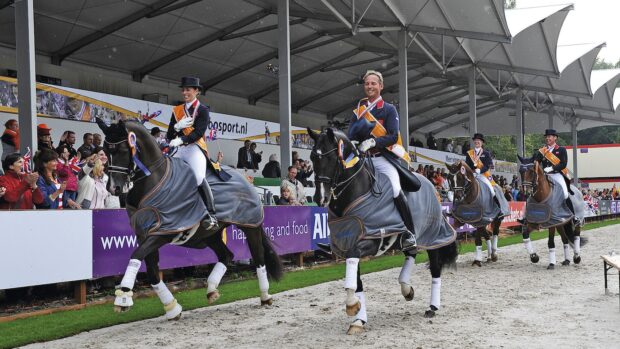 British dressage team at the 2011 European Championships