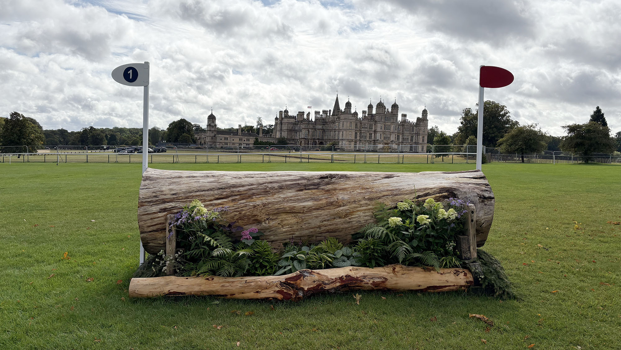 Burghley Horse Trials cross-country course 2025 fence 1