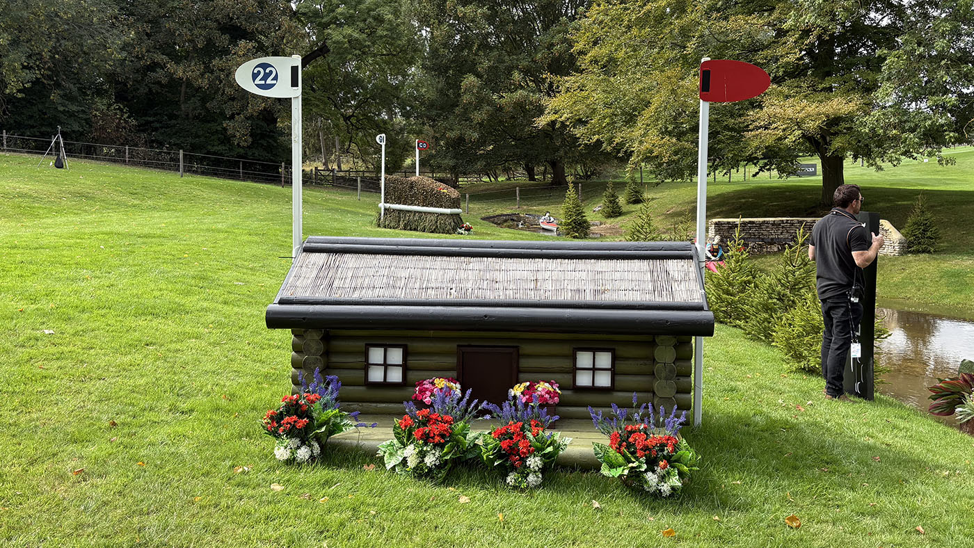 Burghley Horse Trials cross-country course 2025 fence 22 alternative