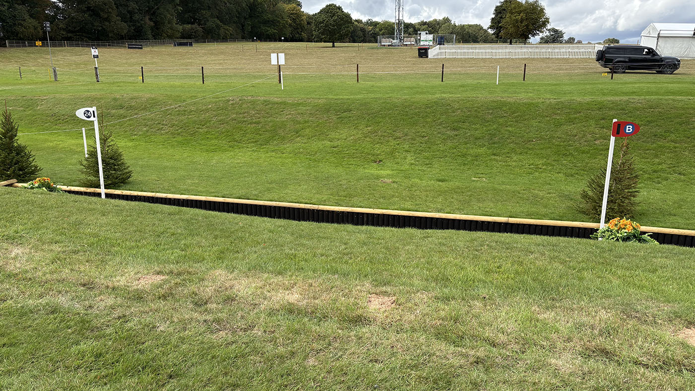 Burghley Horse Trials cross-country course 2025 fence 24b alternative