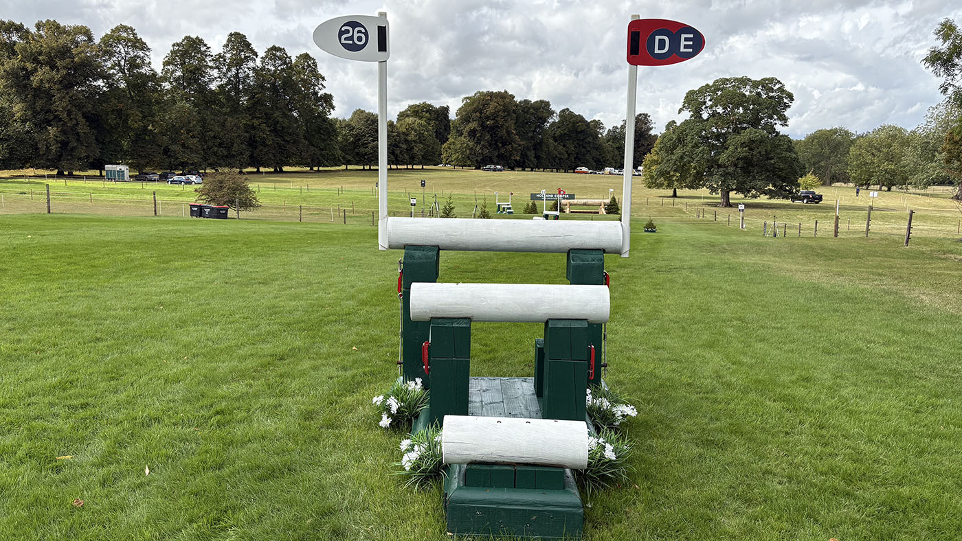Burghley Horse Trials cross-country course 2025 fence 26de
