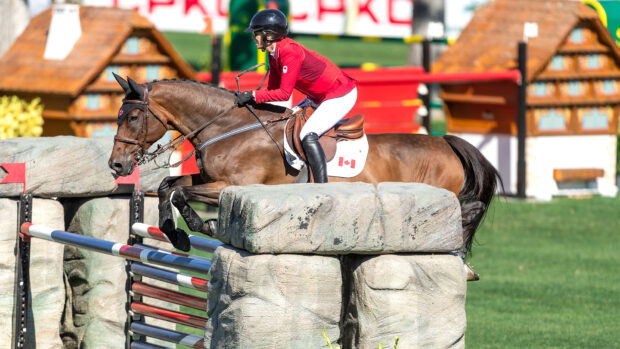 Amy Millar and Truman, pictured at Spruce Meadows in 2024.